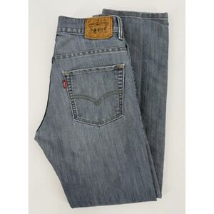 Levis 511 Jeans Womens 28x28‎ Blue Slim Straight Leg Fade American Denim